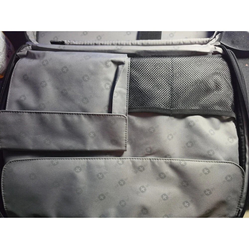 Wenger SwissGear Rolling Laptop Briefcase Black Gray Wheeled Business Travel Bag